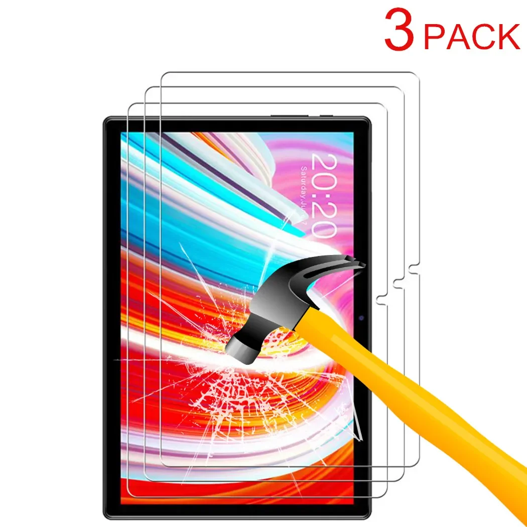 Teclast Tablet Accessories - 3-częściowy zestaw szklanych folii ochronnych na