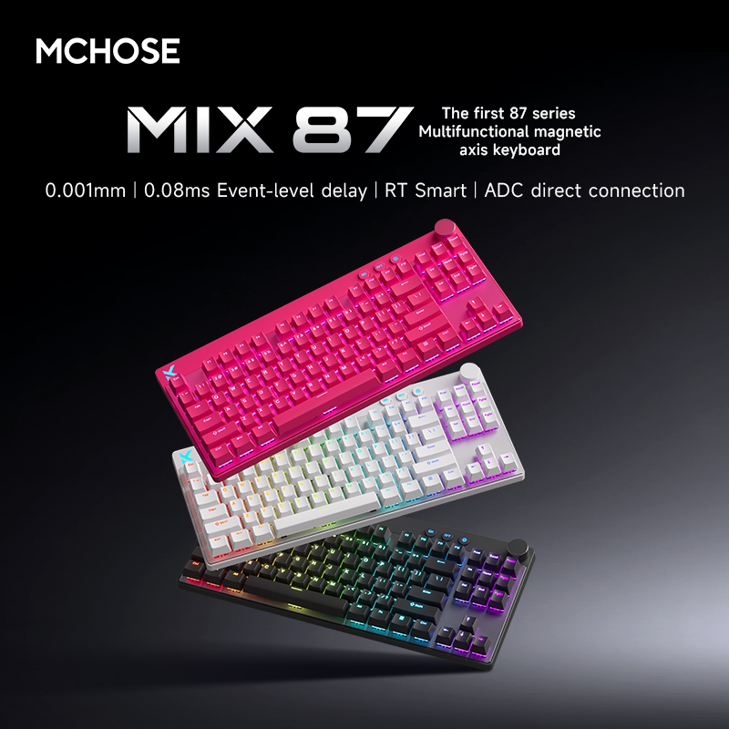 Tablet Accessories Gifts - MCHOSE MIX87 Magnetyczny Przełącznik Klawiatury Mechanicznej