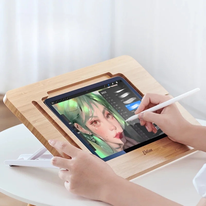 Drewniany uchwyt na tablet do  – Tablet Drawing Accessories recenzja i cena